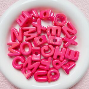 04-rose red / Randomly mixed letters (aperture about 5mm)