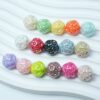 oly-e8294822c4aedfe416e8a42f17b45cd6 Wholesale Electroplated AB Acrylic Star Loose Beads for DIY Jewelry Making, White - Bracelet, Hair Clip, Earrings