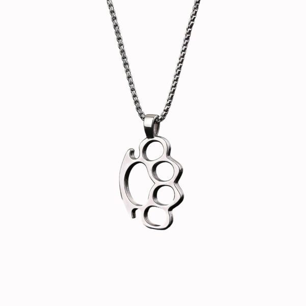 oly-e82ce0b3bec647895bbec0575c65c46a Wholesale Trendy Punk Hip Hop Tiger Claw Stainless Steel Pendant Necklace Unisex Streetwear Fashion Accessory