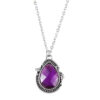 oly-e835f19f52e2817e604e2a614f0acfb7 Wholesale Vintage Carved Drop Pendant Necklace Antique Silver Tone Alloy Jewelry Accessory Boutique Style For Women