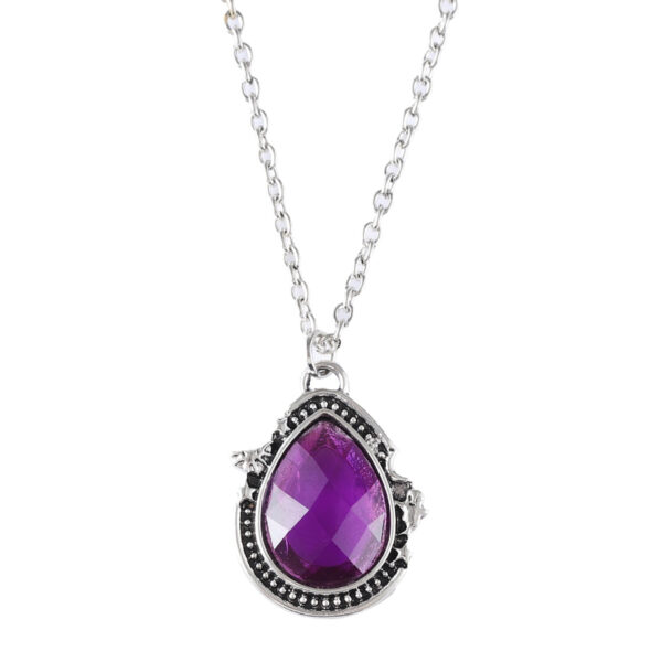 oly-e835f19f52e2817e604e2a614f0acfb7 Wholesale Vintage Carved Drop Pendant Necklace Antique Silver Tone Alloy Jewelry Accessory Boutique Style For Women