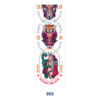 Wholesale 2/8/16pcs Tiger Skull Rose Lady Figure Daisy & Sport Cartoon Print Pen and Bookmark Stickers UV DTF Wraps OLY Exclusive