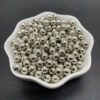 Wholesale Electroplated Plastic Spacer Beads Silver Round Loose Beads for DIY Bracelet Necklace Jewelry Making Accessory