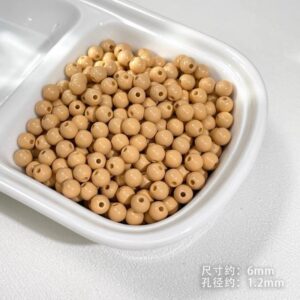 05-light coffee beads / See picture for size