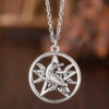 oly-e8a342c8996406164c20d0cfa0f48961 Wholesale Hip Hop Punk Star Moon Bird Geometric Necklace Ancient Silver Zinc Alloy Hollow Pendant Jewelry Accessory For Trendy Resale