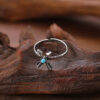 oly-e8bfbee6ee47ae3995b513659aa4751f Wholesale Zinc Alloy Arrow Ring With Turquoise Antique Silver Finish Unisex Bohemian Trendy Jewelry Accessory