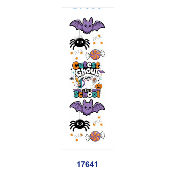 oly-e8d093173656a84a1b8d2b383c0bef4f Wholesale 2/8/16pcs Sweet Kawaii Ghost Pumpkin Monster Halloween Pen and Bookmark Stickers UV DTF Wraps