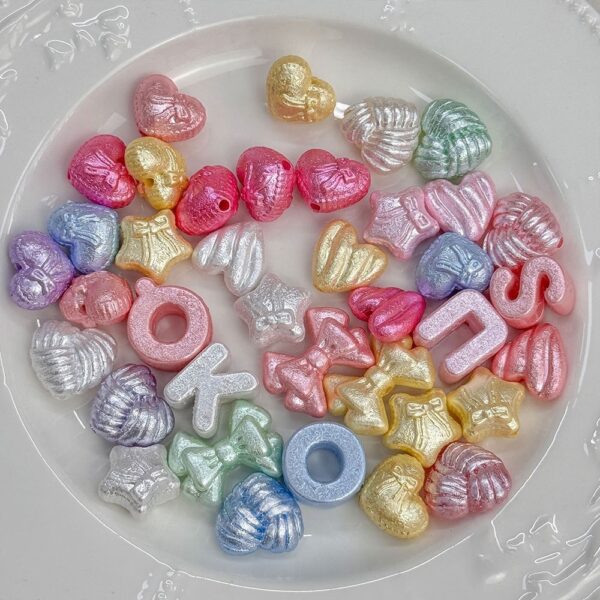 oly-e8d41f8827a4343409a90c60eadf8044 Wholesale Stylish Acrylic Heart Star Shaped Beads DIY Phone Charm Keychain Craft Supply