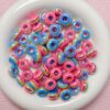oly-e8fc9dba8c3ada585f0eda622db6a36f Wholesale Resin Rainbow Stripe Wheel Spacer Beads 14mm for DIY Phone Chain Jewelry Accessory