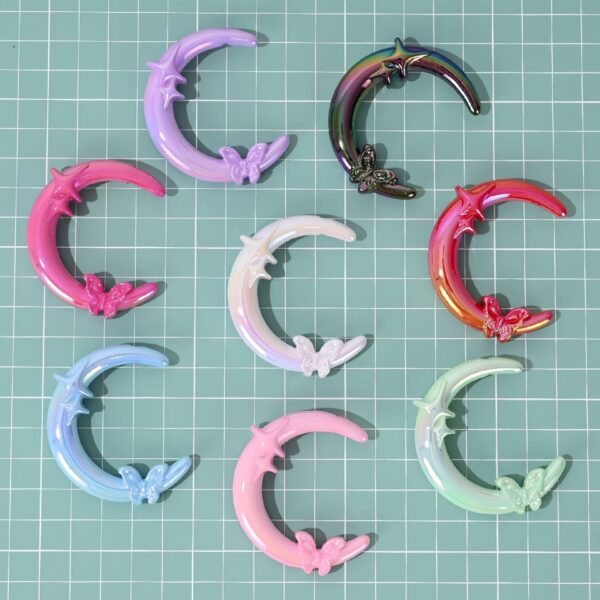 oly-e906c4453973730bbbed72eaf93a66f0 Wholesale Acrylic UV Plated Star Butterfly Moon Loose Beads for DIY Phone Charm Keychain Bag Charm Boutique Resale