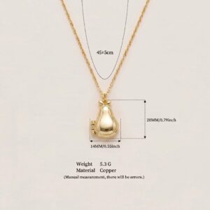 Pear opening and closing necklace