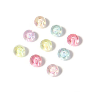 Colored round beads / 10mm, hole 2mm(30)