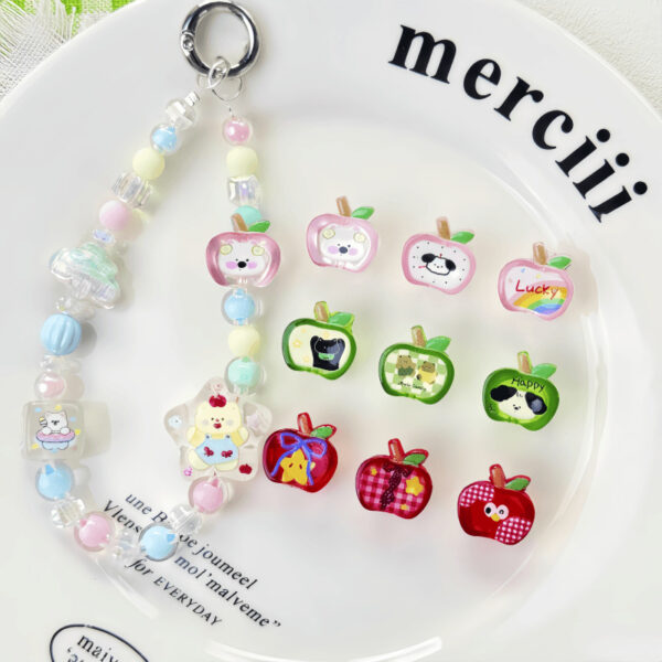 oly-ea058c55bb891a7e084d67d5d0269648 Wholesale Cute Hand-Painted 3D Acrylic Loose Beads for DIY Jewelry Making, Necklace & Bag Charm