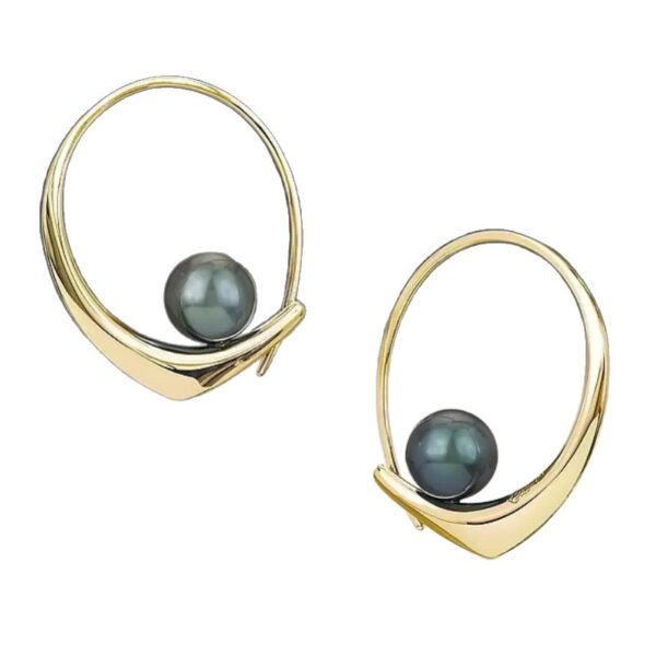 oly-ea1be26b2521a8ee0cf933bbcb51ad85 Wholesale French Minimalist Faux Pearl Hoop Earrings Silver Tone Vintage Style Zinc Alloy Boutique Resale Jewelry
