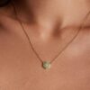oly-ea1d24444ccc81e7354c7579b7a04e33 Wholesale Geometric Hexagon Natural Stone Necklace Amethyst Gem Pendant Copper Material Diamond Inlay Process Fashion Accessory Gift For Women Boutique Resale