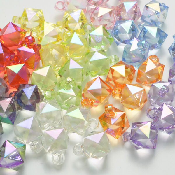 oly-ea7a8799b0f149a861b64ef008cce897 Wholesale Trendy Purple Acrylic Faceted Water Cube Beads for DIY Phone Charm Keychain Car Key Accessory Resale