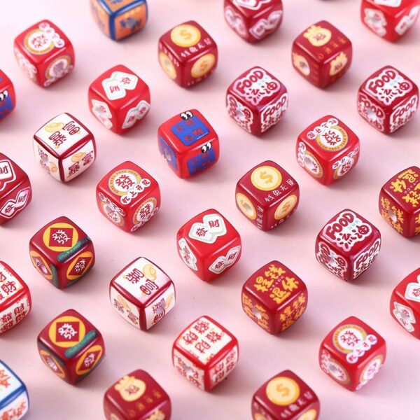 oly-ea9445f44fe93d6c5554f1cfc96cd103 Wholesale Acrylic Mahjong Cube Loose Beads DIY Get Rich Charm for Phone Keychain Jewelry Making