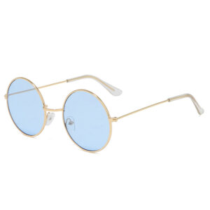 C5-gold frame transparent blue film