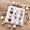Wholesale Acrylic Square Loose Beads with Cute Cartoon Dog and Strawberry Cat Design for DIY Phone Charm Keychain Making