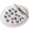 Wholesale UV Plated Acrylic Letter Beads Mixed Colors for DIY Phone Charm Bag Pendant Craft Supply