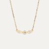 Wholesale Geometric Zircon Pendant Necklace Stainless Steel Stainless Steel Electroplated Fashion Accessory Gift For Boutique Resale