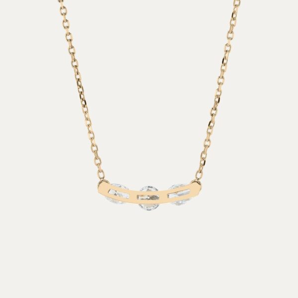 Wholesale Geometric Zircon Pendant Necklace Stainless Steel Stainless Steel Electroplated Fashion Accessory Gift For Boutique Resale