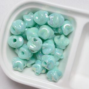 12-Cyan / The size is about 15.6mm, and the hole diameter is about 4.5mm