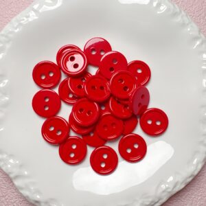 10-red / Size is about 25mm, hole diameter is about 3.8mm