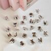 oly-ebb7b69c2b7c154c59b3d18d852e0eef Wholesale Mirror Silver Plated Acrylic Letter Beads Large Hole DIY Phone Charm Bag Pendant Jewelry Making Craft Supply