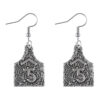 oly-ebec07c9487abd69f592be7112ef5a50 Wholesale Retro Wine Bottle Earrings And Necklace Set Ancient Silver Zinc Alloy Everyday Wear Boutique Resale Jewelry