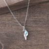 Wholesale Ancient Silver Finish Vintage Turquoise Bird Earring Necklace Set Fashion Jewelry For Party