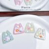 Wholesale Trendy Rabbit Flower Acrylic Shopping Bag Pendant DIY Phone Charm Keychain Craft Supply