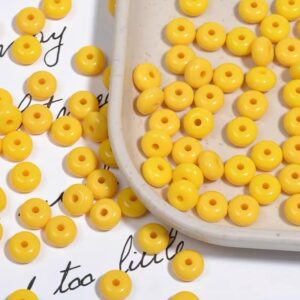 07-yellow / The size is about 8mm, and the aperture is about 1.8 (100 pcs/pack)