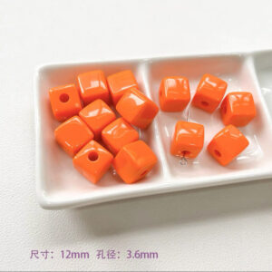 29-orange square / See picture for size (sold by piece)