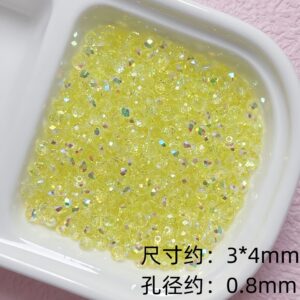 09-light yellow / 4mm (100 pieces/pack)
