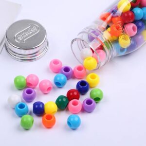 Wholesale Turquoise Acrylic Round Loose Beads 10mm 50pcs DIY Jewelry Making Accessory