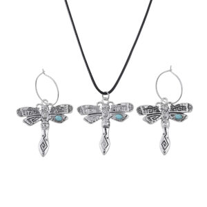 Turquoise dragonfly set