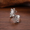 oly-ec90d958aa4a5bf476192d29c017e215 Wholesale Vintage Chic Double Flower Hollow Ring Zinc Alloy Antique Silver Jewelry Accessory For Everyday Wear And Boutique Resale