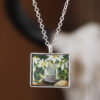 Wholesale Electroplated Zinc Alloy Retro Geometric Pendant Necklace Fashion Accessory Gift
