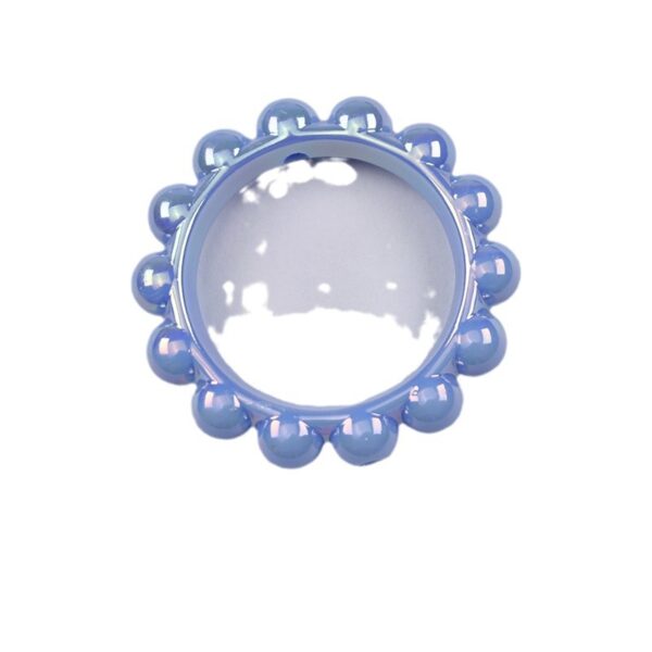 Wholesale Acrylic AB Color Bitter Gourd Shape Loose Beads Electroplated Finish for DIY Hair Accessories Jewelry Making