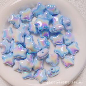 05-Light Blue / 20*19mm, aperture about 2mm
