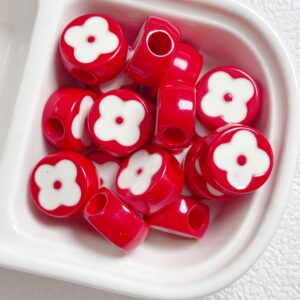 12-red / Size is about 18mm, hole diameter is about 6mm