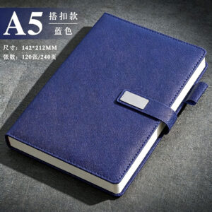 A5 midnight blue [cross pattern buckle style]