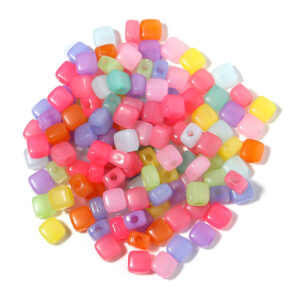 02-Jelly Color Square Beads