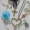 Wholesale Electroplating Tone Gothic Cross Pendant Choker With Zircon And Ribbon Stylish Jewelry Gift For Resale