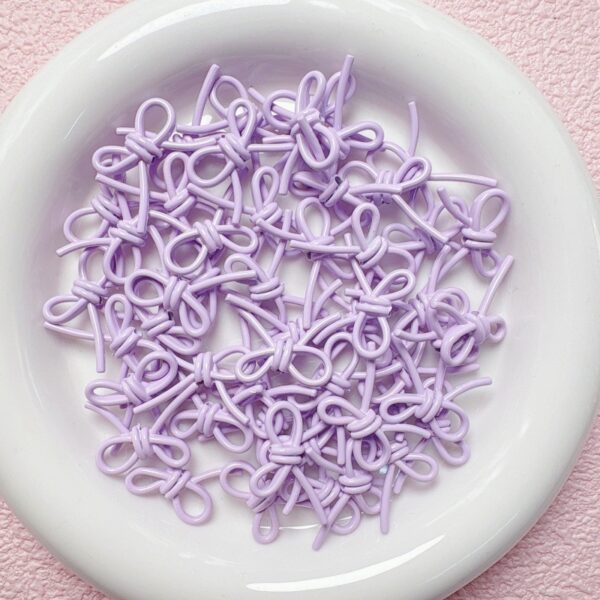 oly-ee8d52793f02f72997dc299f70ddbbf9 Wholesale Cute Purple Alloy Bow Bead Charm DIY Jewelry Making Accessory for Keychains, Bag Charms Car Key Accessory