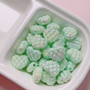 07-light green / Size is about 13 * 15mm, aperture is about 2mm