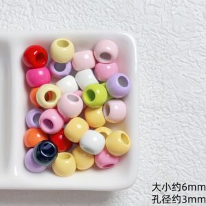 15-Random color mixing / Approximately 8mm in size and 4mm in diameter (sold by the piece)
