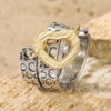 Wholesale Retro Silver Heart Shape Ring Women S Alloy Jewelry Casual Party Gift Fashion Accessory