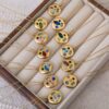 oly-eef76030959c30edac7071877c08228d Wholesale Titanium Steel Colorful Zircon Birthstone Necklace Elegant Collarbone Jewelry Gift For Mom Fashion Resale